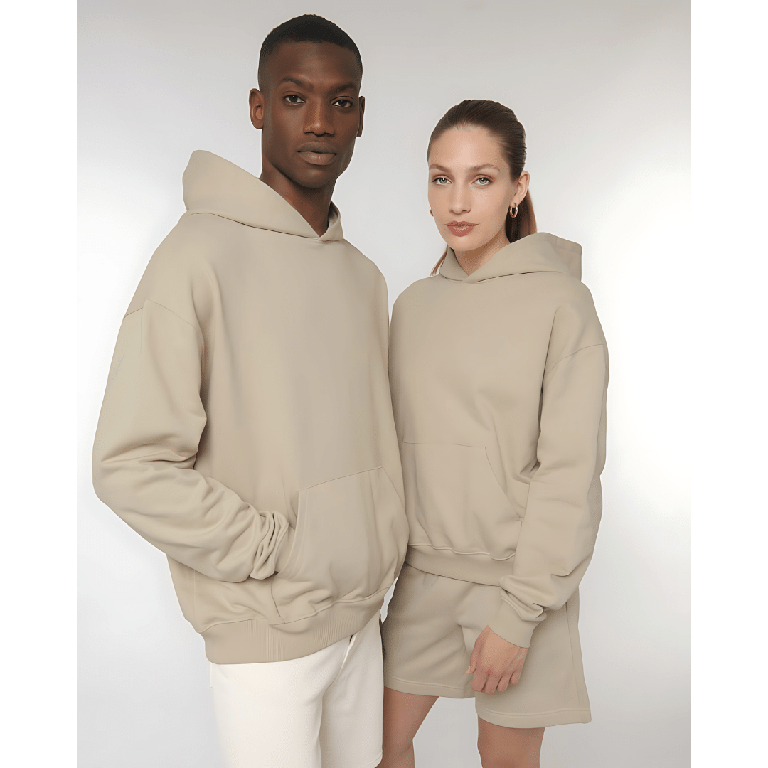 Oversized Hoodie mit Next Level Sustainability Backprint