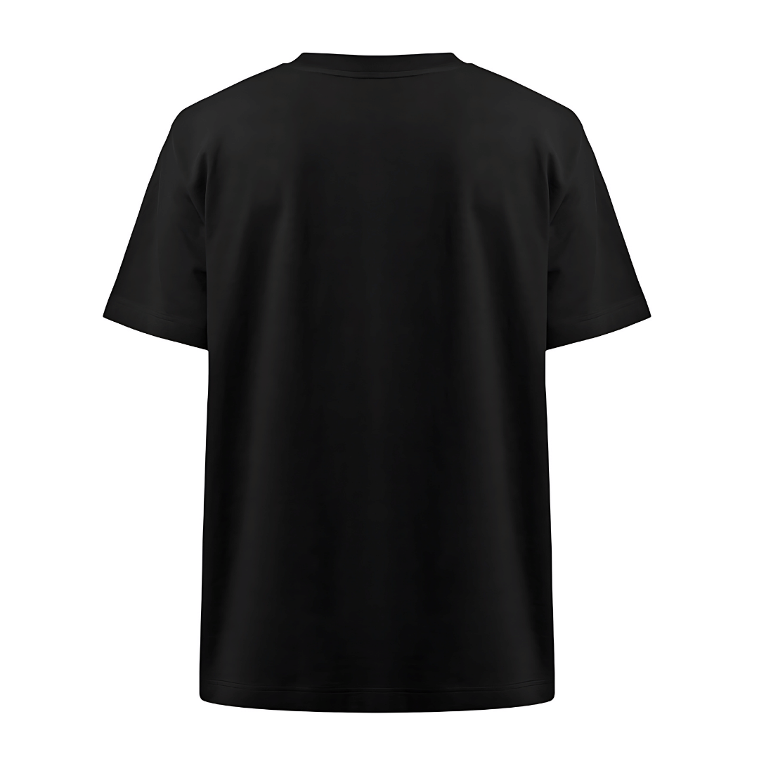 Extra Heavy oversized T-Shirt mit Otino© Green Stitching in schwarz