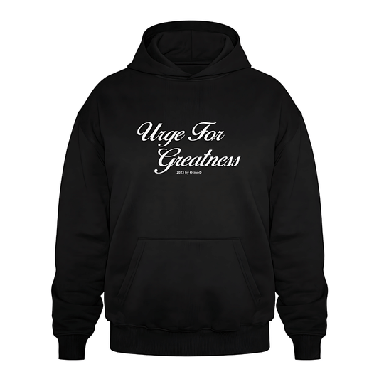 Oversized Urge for Greatness Hoodie in Schwarz